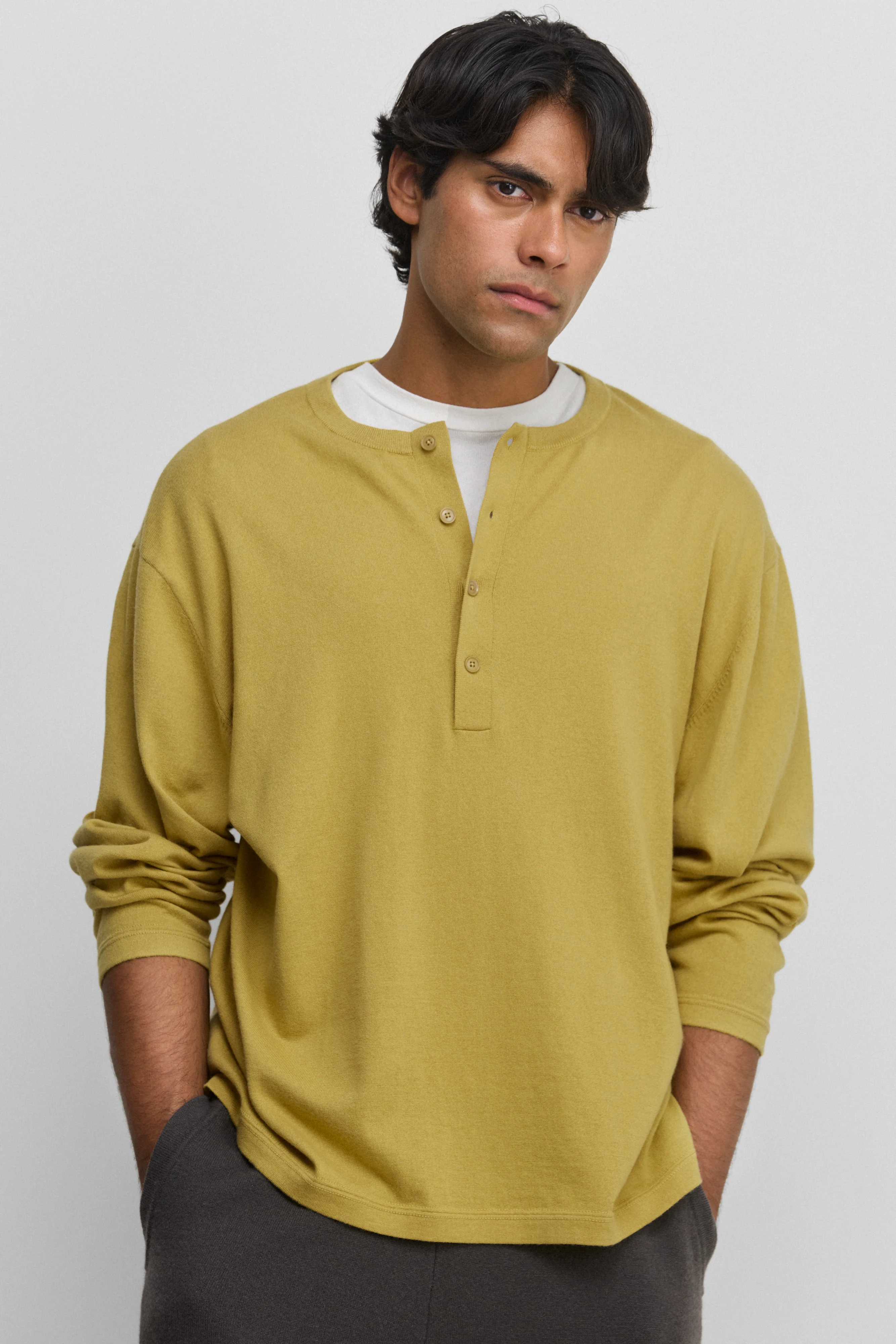 cashmere long-sleeve tops